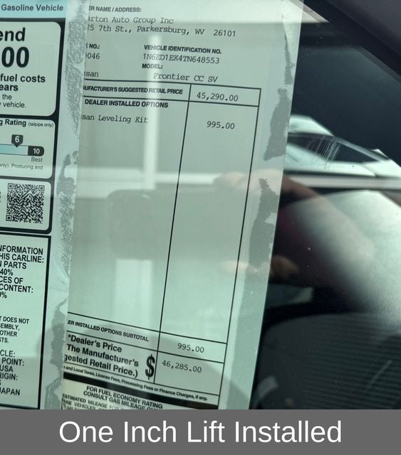 2026 Nissan Frontier SV