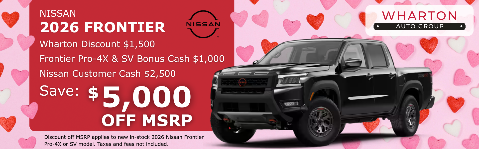 Nissan 2026 Frontire Pro-4x & SV